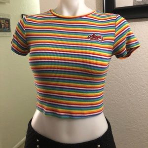 Forever 21 Multi Color Crop Top